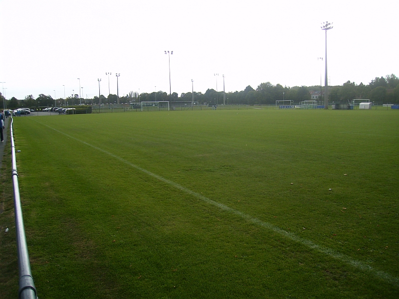 het trainingscomplex naast het stadion